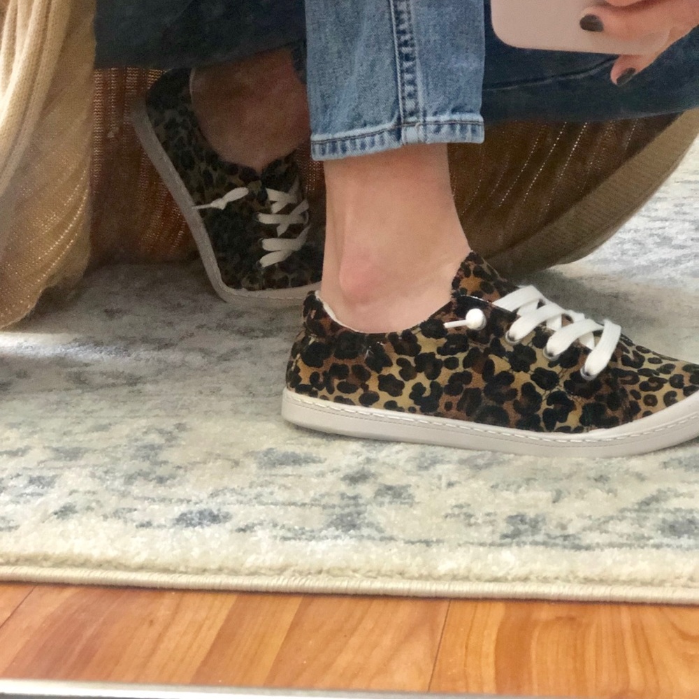 Leopard stretch tennis shoes - Picture 3 of 3